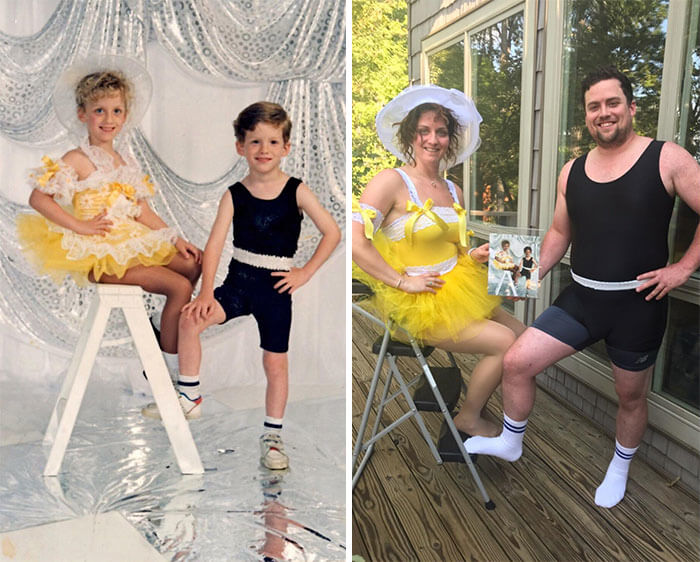 Twins Recreating Their Most Embarrassing Photo Ever