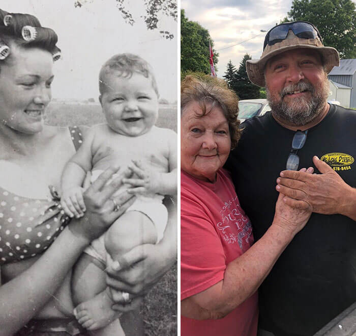 Mother And Son 54 Years Apart