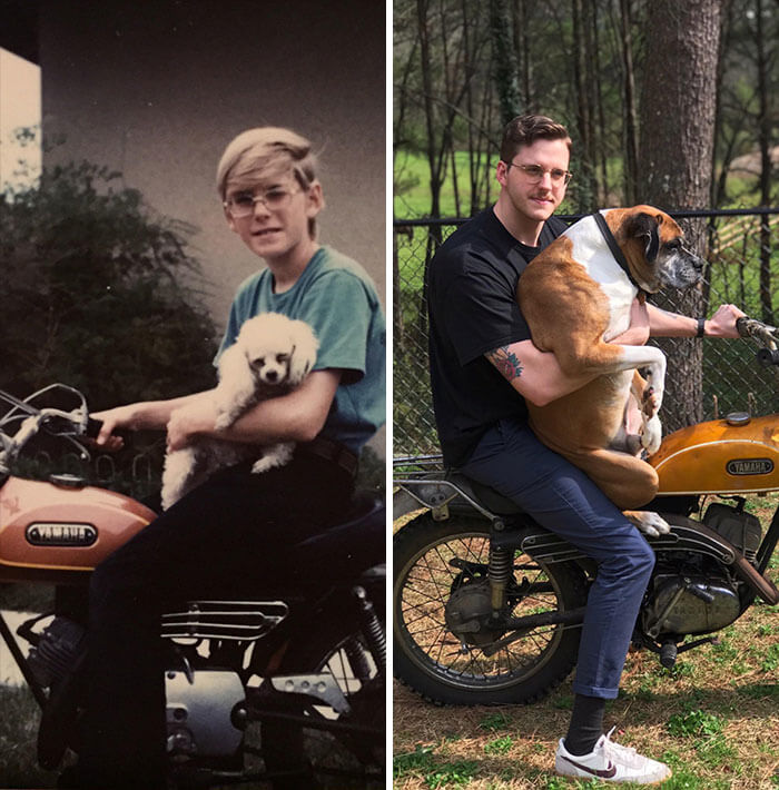 After His Father Passed Away, He Recreated Some Photos He Found