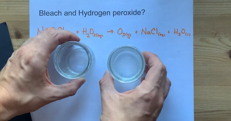 Hydrogen Peroxide and Bleach