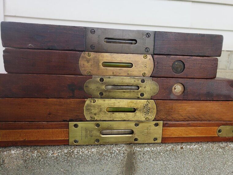 Vintage Levels With Brass Fittings