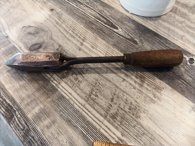 Vintage Soldering Irons With Wooden Handles