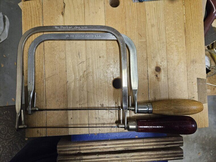 Old Coping Saws With Chrome Frames