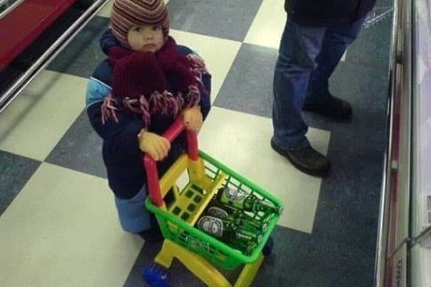 Grocery Shopping in Dad Style
