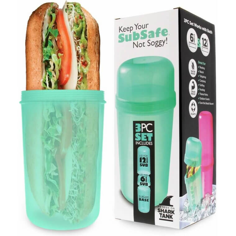 SubSafe Container - Keep Your Sandwich Fresh Anywhere!