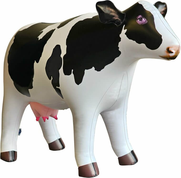 Inflatable Cow Toy - Fun and Lifelike Decoration for Any Occasion