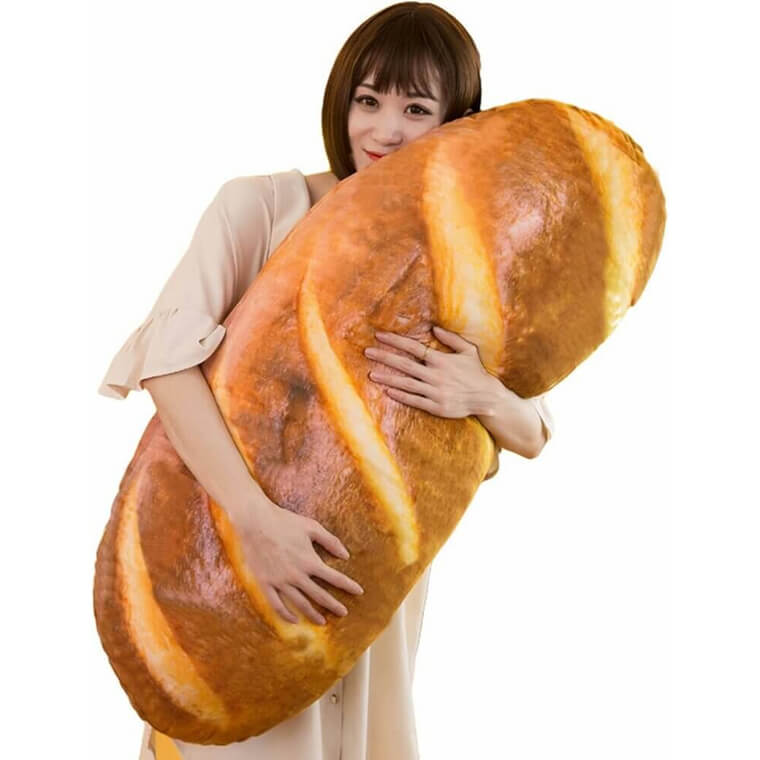 Levenkeness Bread Pillow - Cozy, Fun Plush for Home Decor - Now 15% Off!