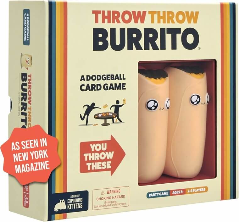 Throw Throw Burrito - The Ultimate Dodgeball Card Game for All Ages - Enjoy 20% Off!