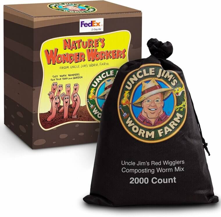 Uncle Jim's Red Wigglers - Perfect for Composting & Fishing!