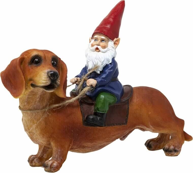 Gnome Dachshund Statue - Hilarious Garden Decor for Pet Lovers