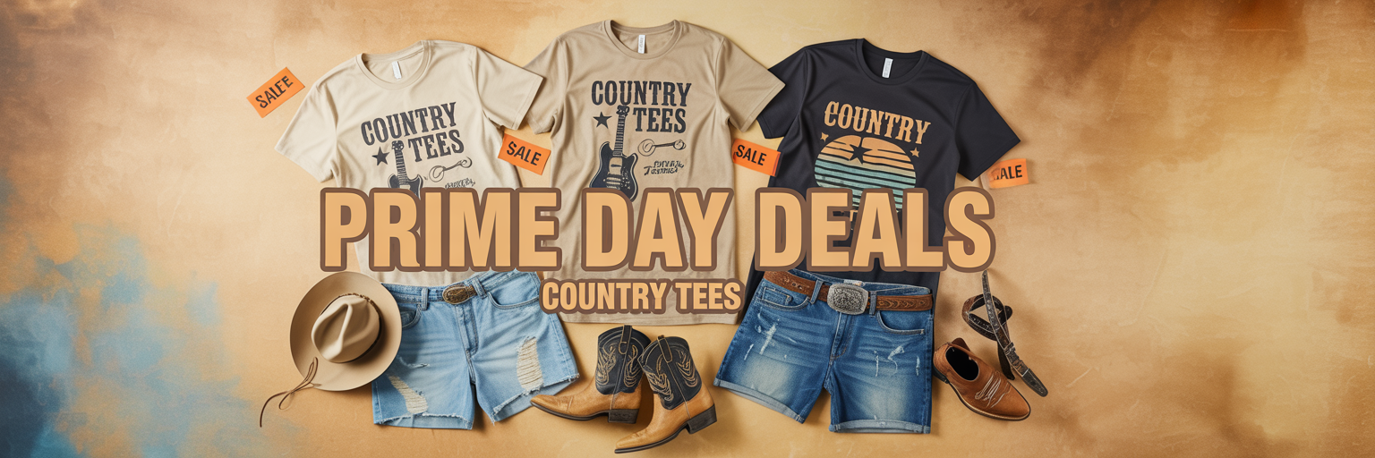 Country Fan Tees That Make Cutoffs and Cowboy Boots Look Styled - Prime Day Deals