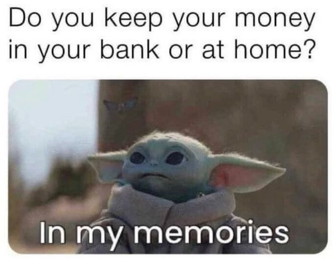 When Money Is Just a Memory