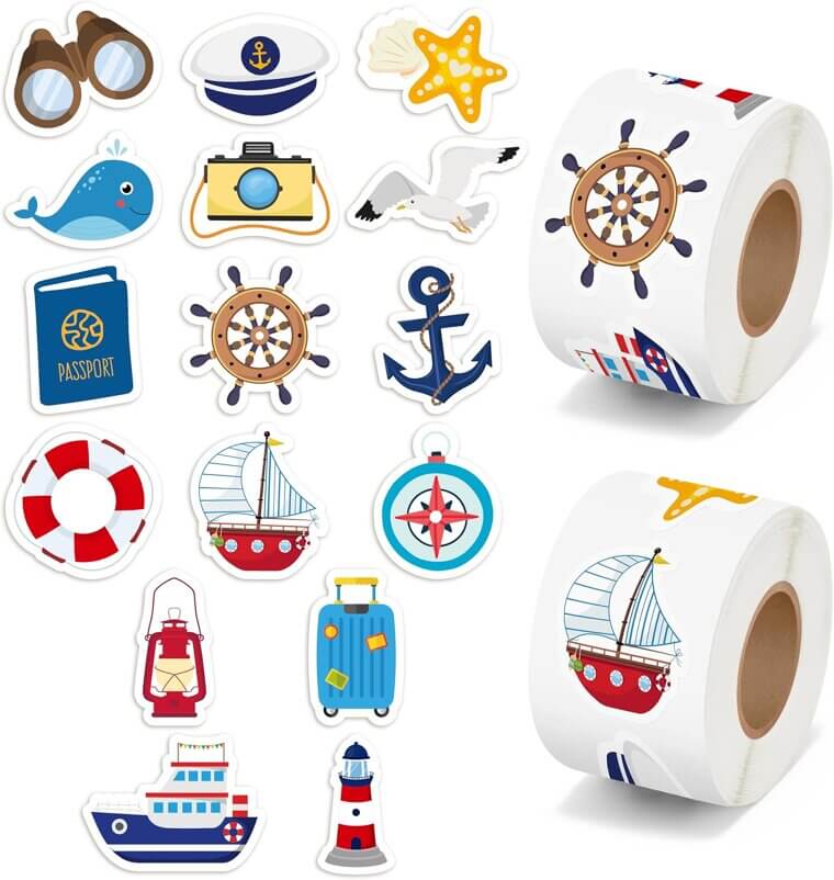 H1vojoxo Cruise Stickers - Perfect for Scrapbooking & Travel Fun 