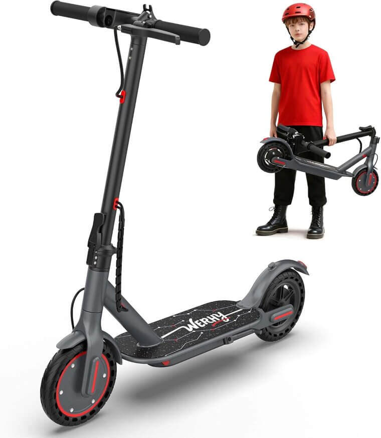 WERHY Electric Scooter for Kids - Fast, Foldable Fun - Now 36% Off!