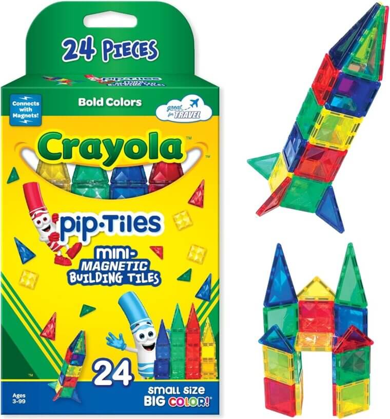 Crayola Magnetic Tiles - Fun STEM Building Set for Kids - Now 55% Off!
