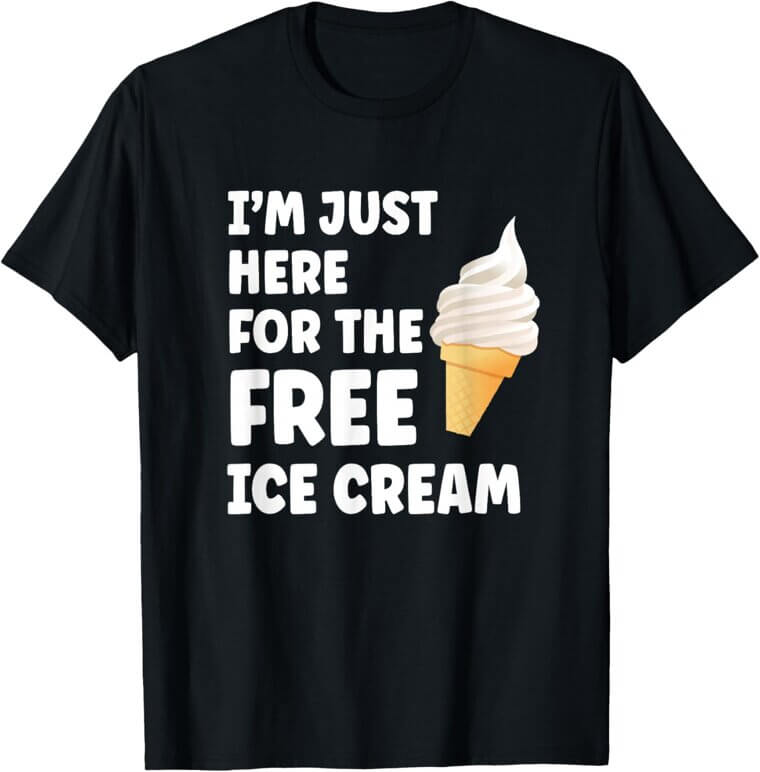 Free Ice Cream Cruise Tee - Humor for 2025 Adventures - Don’t Miss the 15% Discount!