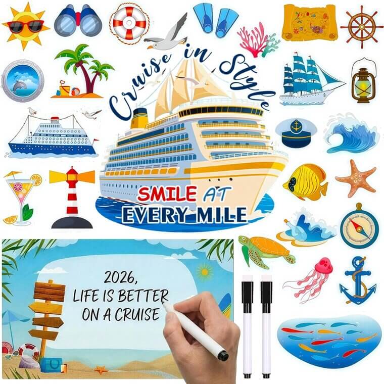 Cruise Ship Magnets - Perfect Door Decorations for Your Next Adventure - Now 38% Off!