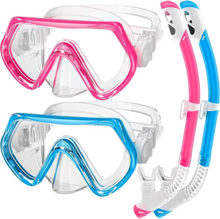 Kids Snorkel Set - Safe, Fun, and Easy for Ages 3-14 - 17% Off!