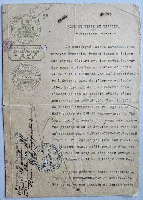 The Signature on the French Deed