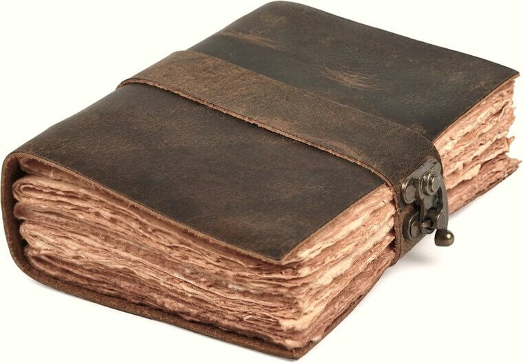 Leather Village Journal - Vintage Charm, Lock Closure, 200 Pages - Don’t Miss the 17% Discount!