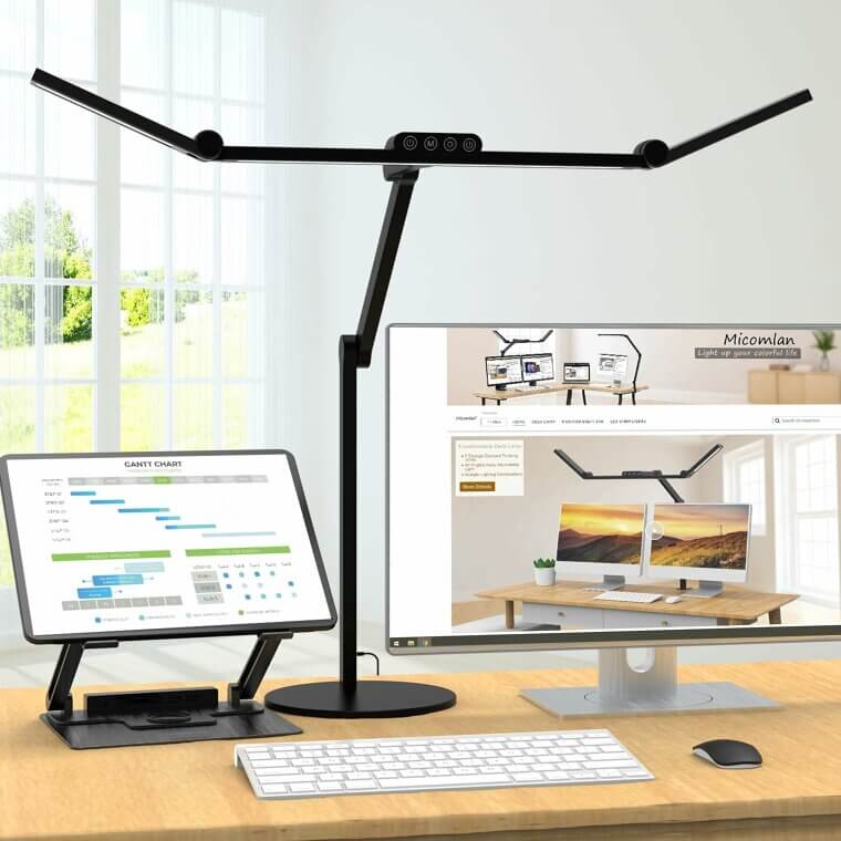 Illuminate Your Workspace With Micomlan Desk Lamp - Adjustable and Bright! - Don’t Miss the 25% Discount!