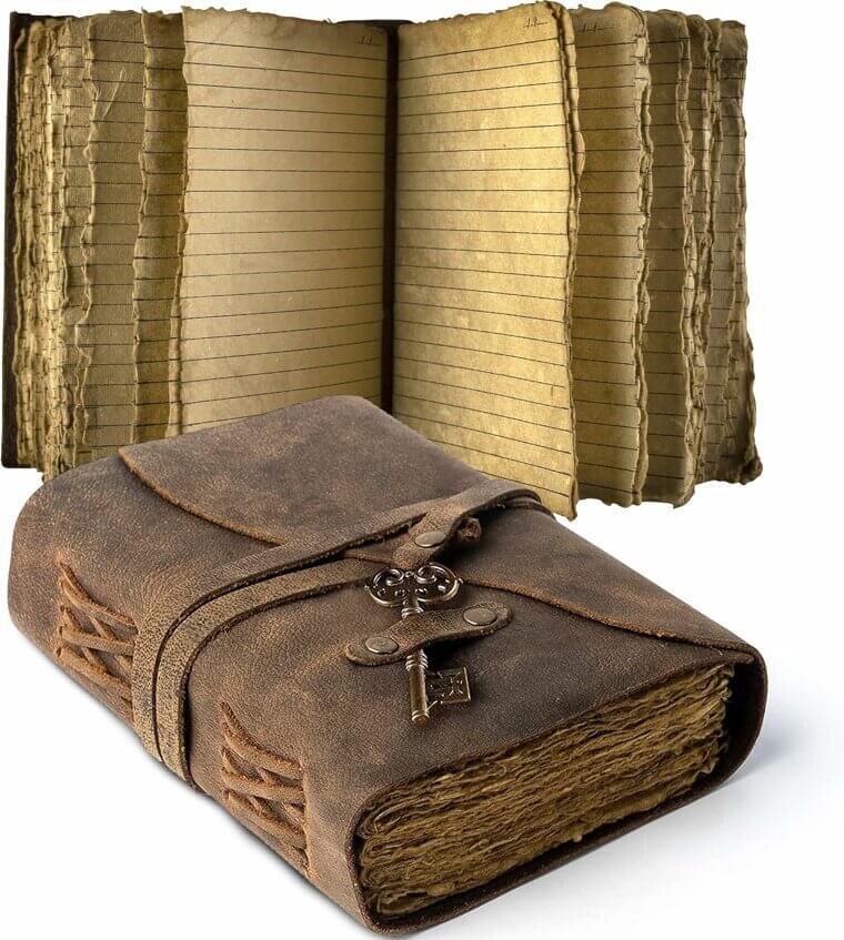 Vintage Leather Journal - Handcrafted Elegance for Your Stories