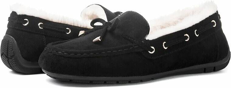 GLOBALWIN Moccasins Slippers - Cozy Faux Fur Warmth for Winter Comfort