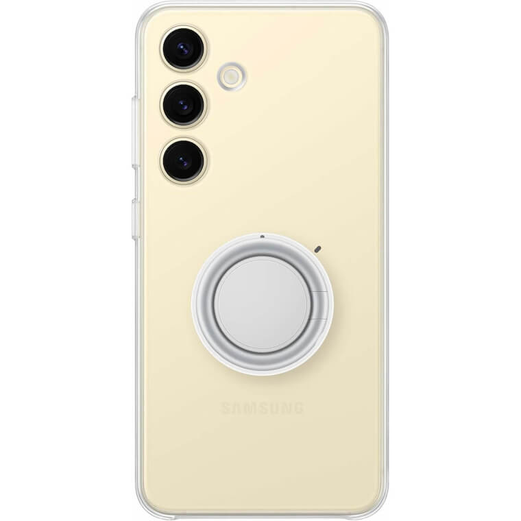 SAMSUNG Galaxy S24 Case - Clear Protection with Grip & Kickstand