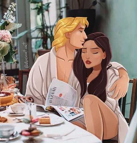 18. Pocahontas and John Smith