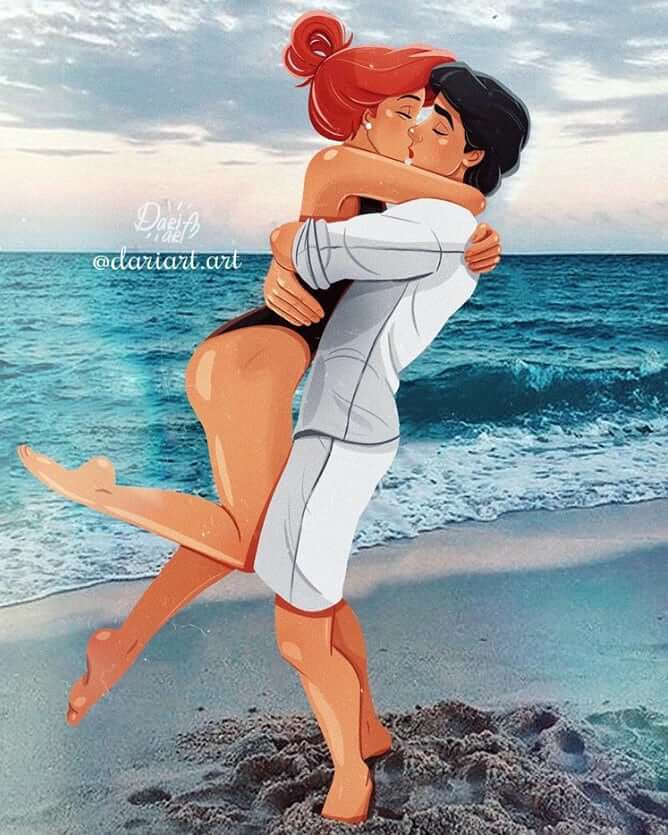 13. Ariel and Prince Eric
