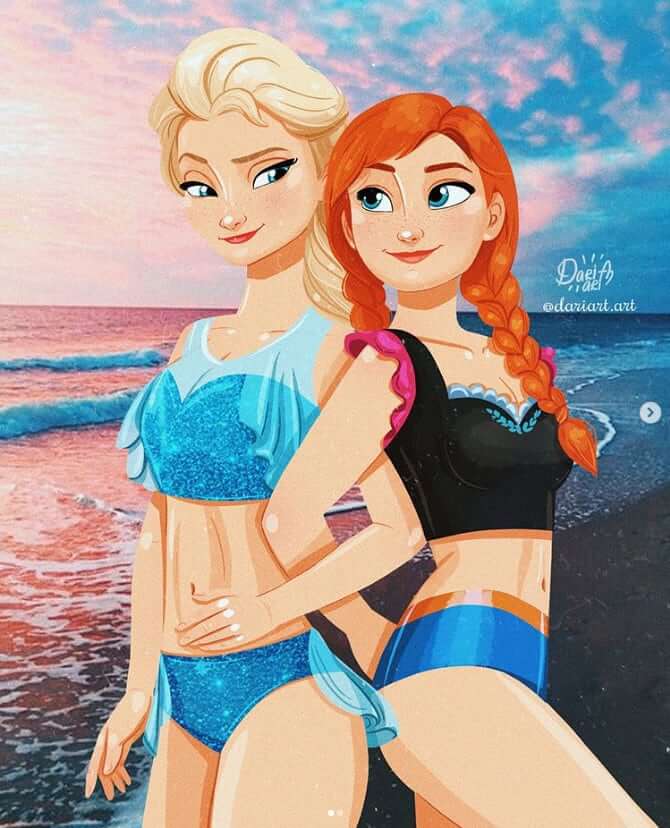 17. Elsa and Anna