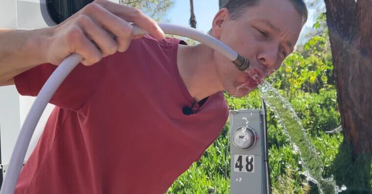 Drinking From Garden Hoses
