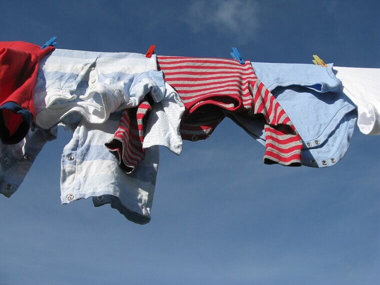 The Clothesline and Wooden Pins