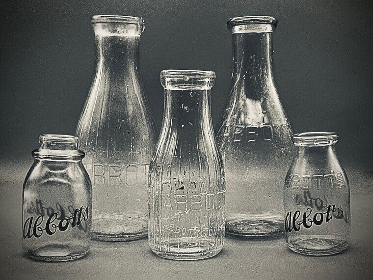 Glass Milk Bottles