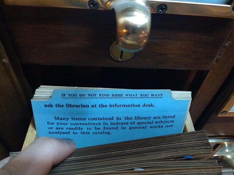 The Library Card Catalog