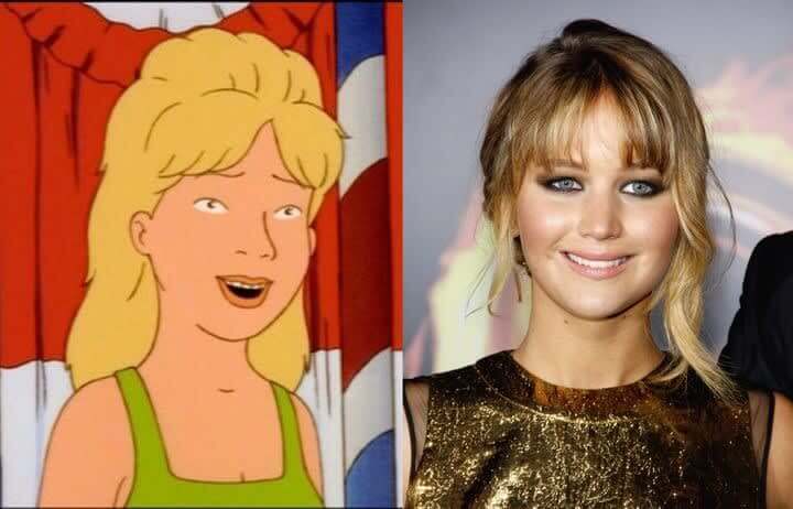 Luanne Platter and Jennifer Lawrence