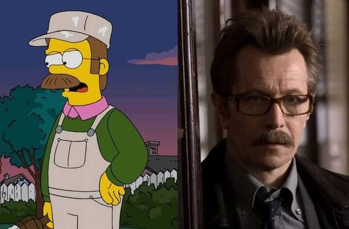 Ned Flanders and Gary Oldman