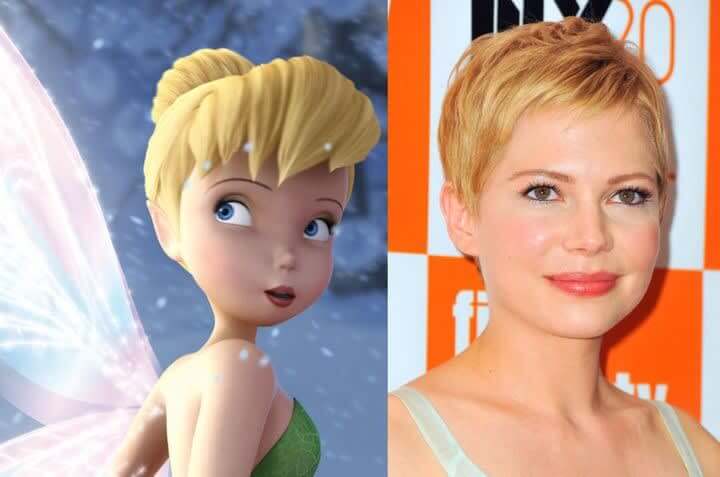 Tinkerbell and Michelle Williams