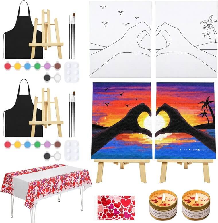 Couples Paint Kit - Perfect Date Night Activity 