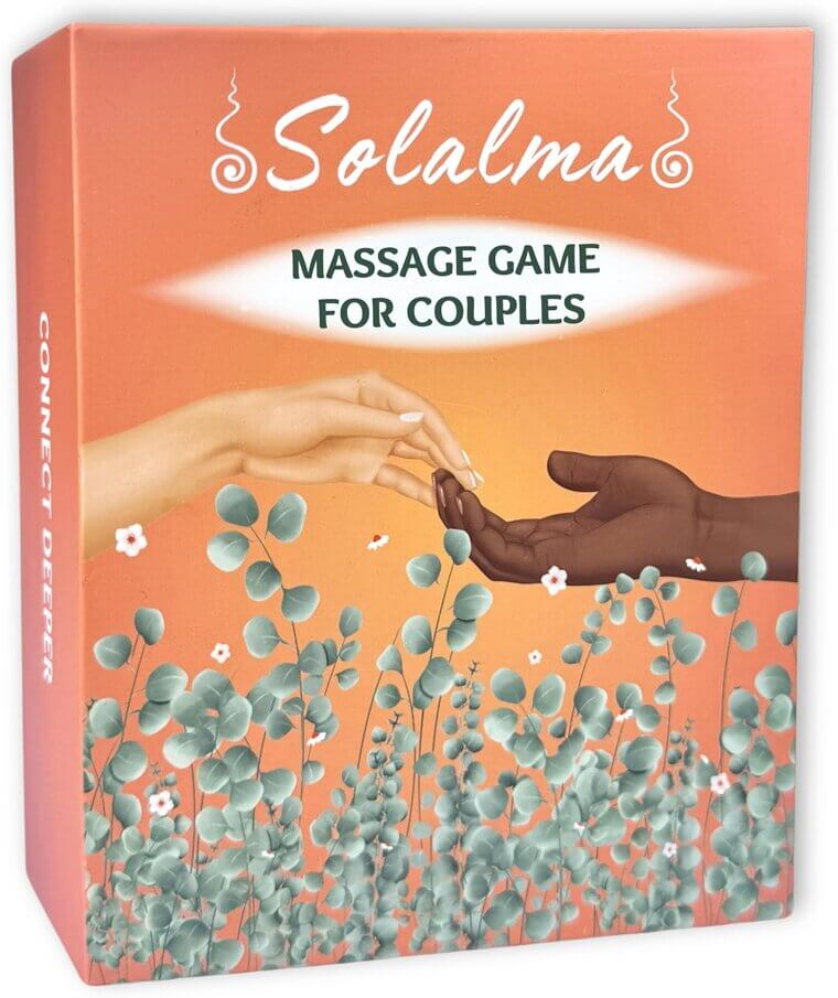 Solalma Couples Massage Game - Reconnect & Relax with Fun Cards - Now 21% Off!