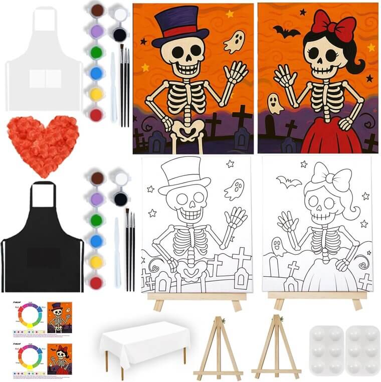 Sip and Paint Kit - Perfect for Date Nights & Parties 