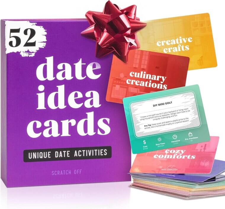 Date Idea Scratch Cards - Fun & Romantic Couples Gift - Enjoy 19% Off!