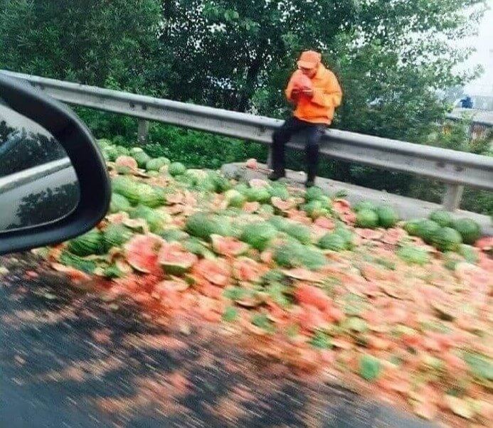 It Was a Watermelon Hit and Run