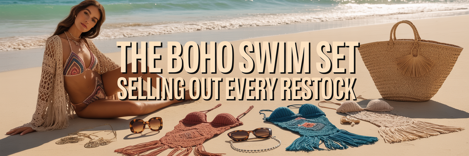 The Boho Swim Set Selling Out Every Restock