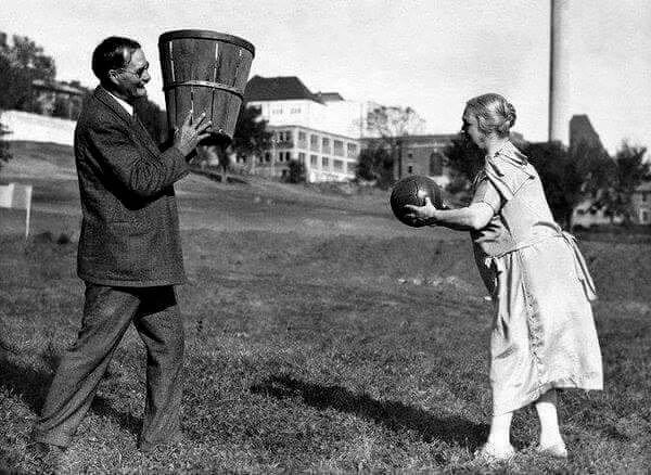 The Inventor of Basketball About to get Dunked On, 1928