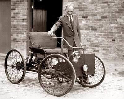 Henry Ford Shows Off his First, uh, "Automobile"