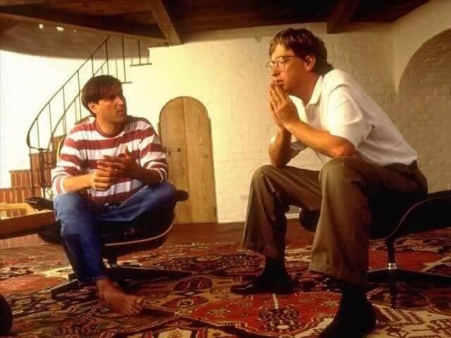 Steve Jobs and Bill Gates, 1991