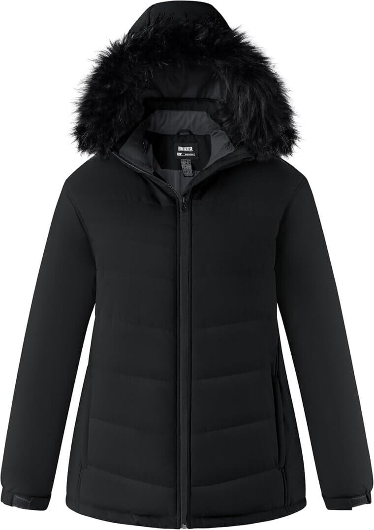 Skieer Women's Ski Jacket - Warm, Waterproof, Stylish - Don’t Miss the 31% Discount!