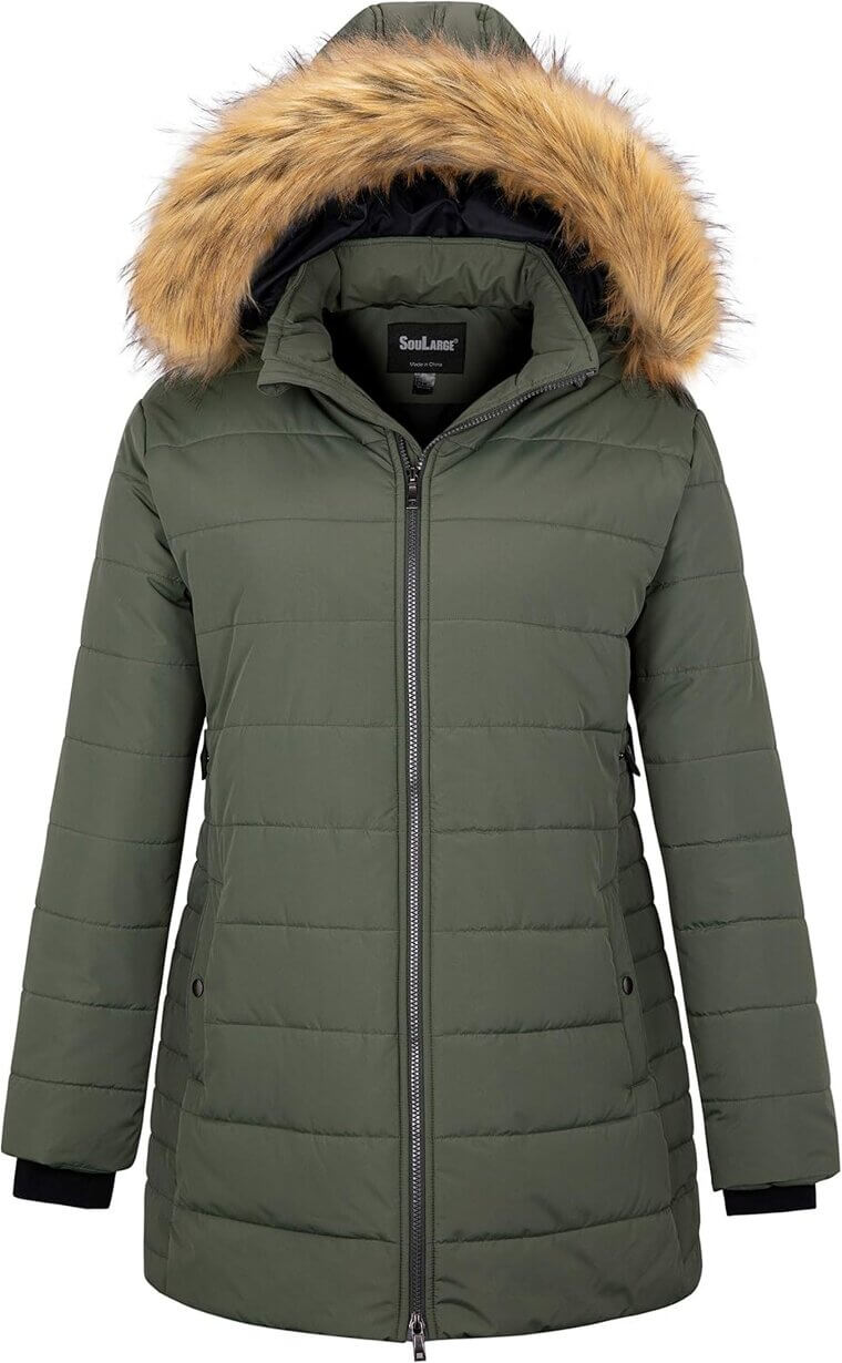Soularge Plus Puffer Coat - Stay Warm and Stylish! - Enjoy 25% Off!
