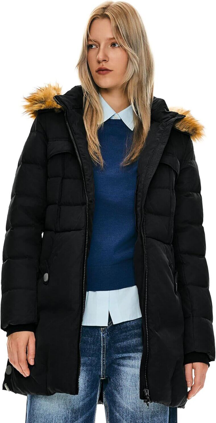 Orolay Winter Jacket - Cozy Style with Faux Fur Trim 